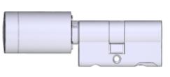 Inleiding Blinde anti-paniekcilinder F802/13-X-AP WAARSCHUWING Dubbele knopcilinder met elektronische knop aan de buitenkant. Binnenkant blind als bescherming tegen manipulaties.