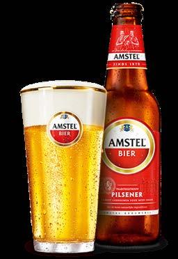 Pilseners (Ale. 5%) Amstel fluitje 2.50 Amstel vaasje/amsterdammer 2.75 Amstel 1/2 liter 4.75 Amstel pitcher 16.50 Amstel ongefilterd 3.