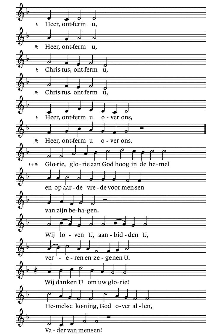 Zingen: Lied 299 e, Cantorij Kyrië