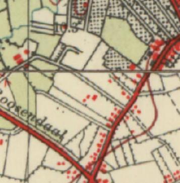 Figuur 2: Topografische kaarten plangebied, links 958, midden 967 en rechts 98 (bron: Watwaswaar.