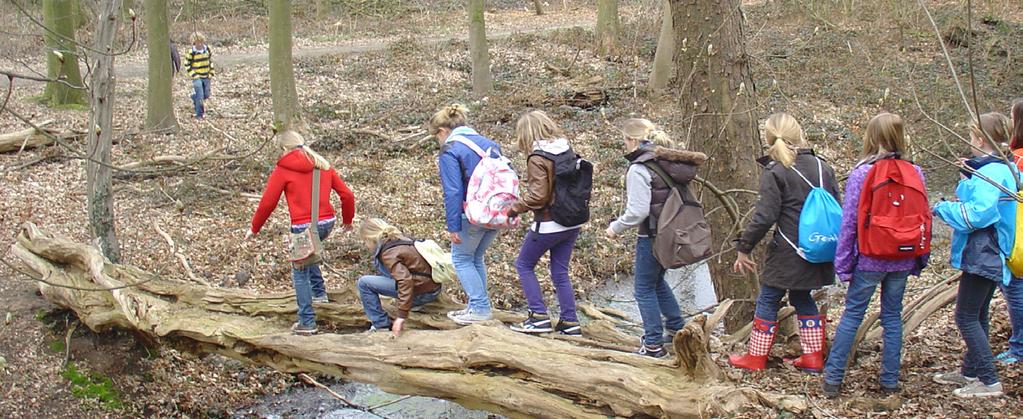 om natuur- en milieu de meducatie vorm te geven en met de kinderen de natuur in te trekken. De kinderen kunnen zo natuurkennis en -ervaring opdoen in de eigen omgeving.