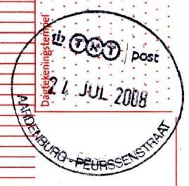 2007: eigen vestiging Postkantoren BV) (Opgeheven: in 2007 geen tuimelstempels