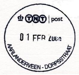afdruk van 01 FEB 2008 AARLE-RIXTEL (NB) Kerkstraat 7 Gevestigd na 2007: Postkantoor (adres in