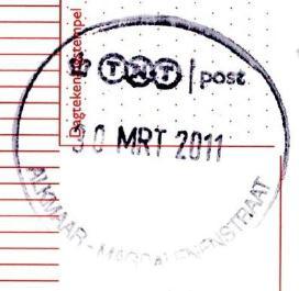 Gevestigd voor augustus 2010: Postkantoor (adres in