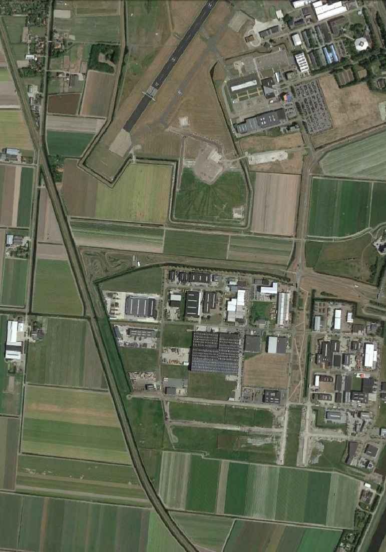 Overzicht ligging Motorcross Club Den Helder ten opzichte van de omgeving alsmede de gehanteerde meetposities A en B \\pzdc03.zoetermeer.peutz.