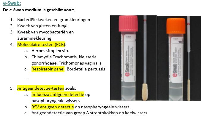 1.3 RSV serologie (IgM en IgG) Afnamemateriaal: serum Antwoordtijd: 1-7 dagen OPMERKING: Vanwege de beschikbaarheid van gevoelige en snelle methoden om het virus direct aan te tonen is serologie