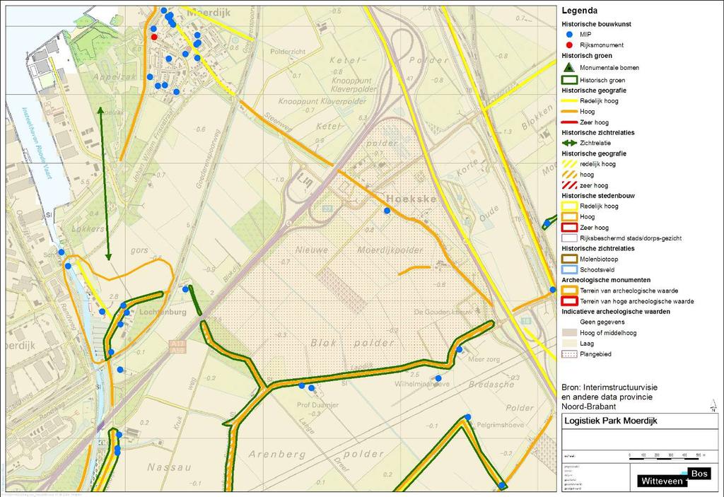 cultuurhistorische waarden Het cultuurhistorisch beleid van de provincie Noord-Brabant hangt samen met de cultuurhistorische waardenkaart. Deze is weergegeven op de afbeelding 4.6.