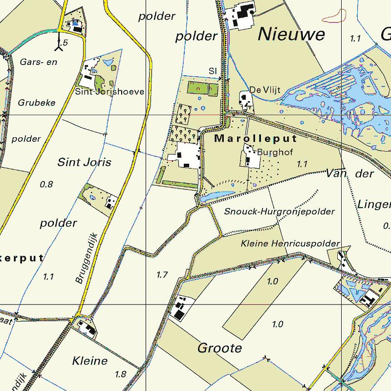 Omgevingskaart Klantreferentie: Sint Bavodijk 62 0 m