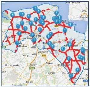 De N366 Deze weg loopt van het Ter Apelkanaal via Stadskanaal en Alteveer naar Veendam. 13 deelnemers gaven aan dat dit de meest onveilige weg in Groningen is.
