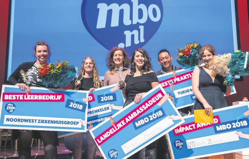 december 2018 Dag van het mbo 9 And the winners are Het daverende Ambassadeursgala van 19 november heeft vijf winnaars opgeleverd.