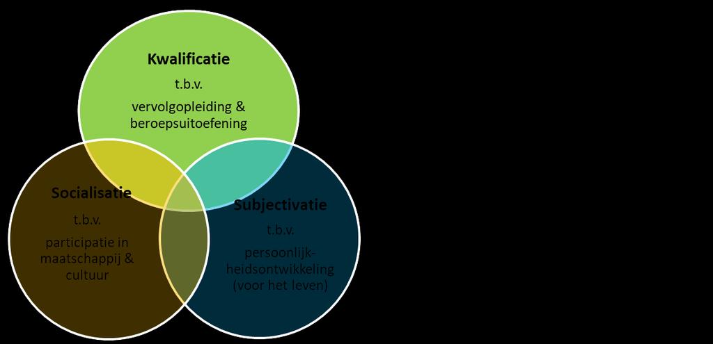 Functies en doelen van het onderwijs Kwalificerende functie: onderwijs tbv de kwalificatie voor beroepen en vervolgopleidingen Socialiserende functie: onderwijs om te kunnen participeren