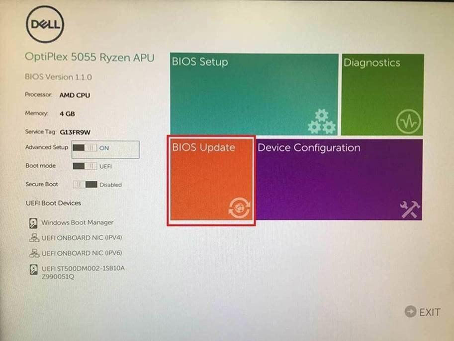 Uitvoerbaar BIOS-bestand dat u hebt gedownload vanaf de ondersteuningswebsite van Dell en gekopieerd naar de hoofdmap van de USB-stick AC-adapter is aangesloten op het systeem Functionele