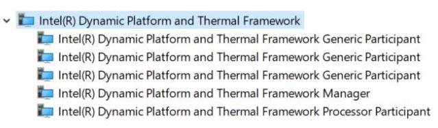 Platform en Thermal Framework al op de computer