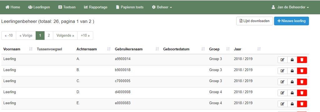 U krijgt de melding, dat u op het punt staat de betreffende groep te verwijderen.