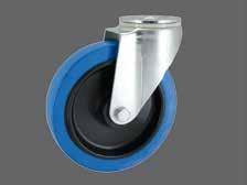 Transportwielen met blauwe elastische band Transport Castors with Blue Elastic Tyre 80 32 12 40 R 150 68080320 100 26 12 40 R 140 68100350 125 45 15 50 R