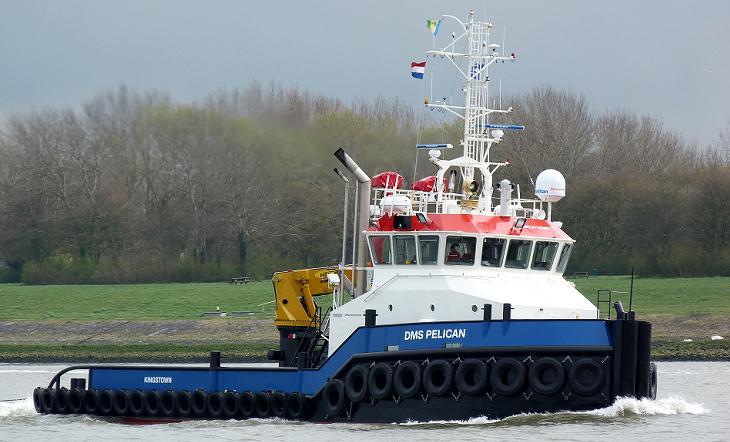 DAMEN YN 513412, IMO 9806005, ASD 2411, gebouwd door (Damen) Song Thu Shipyard Corp., Danang, Vietnam (513412), 4-2017 opgeleverd door de werf, 3-8-2017 gearriveerd in de Waalhaven te Rotterdam a/b m.