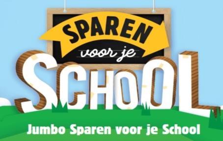 Vanaf woensdag 3 oktober kunt u bij Jumbo weer gaan sparen voor onze school. Bij elke besteding van 10, ontvangt u een schoolpunt. Deze schoolpunten kunt u toekennen aan een school van uw keuze.