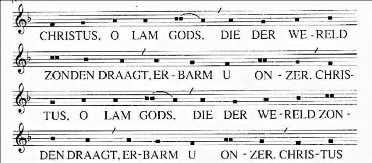 Agnus Dei: Nodiging Wij vormen een kring en delen brood en wijn Communie Wij vieren de maaltijd in de kring; u wordt van harte