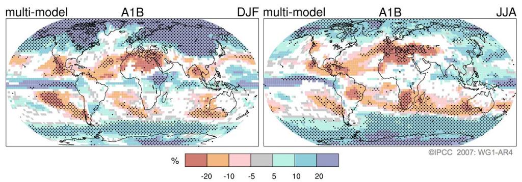 Veranderingen in atmosfeercirculatie Atmosfeerdynamica bepaalt de regionale verschillen en dat is wat we merken.