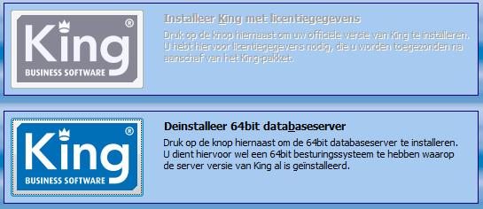 Werkt u met Vista/7, Windows Server 2003/2008 of Windows XP Service Pack 2, dan dient u de firewall zo in te stellen, dat de King-server kan communiceren met de werkstations; zie hiervoor het