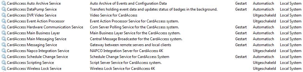 3. CardAccess opbouw software 3.1.