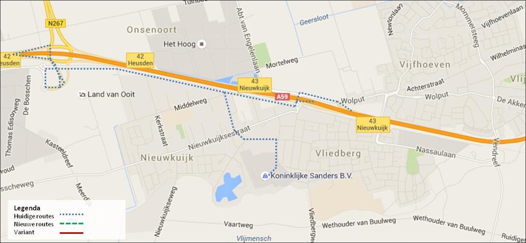 4.2.2 NRD-alternatief fase 1 Zoals in voorgaand hoofdstuk toegelicht hebben de aanpassingen geen effect op de risico s externe veiligheid op de A59.