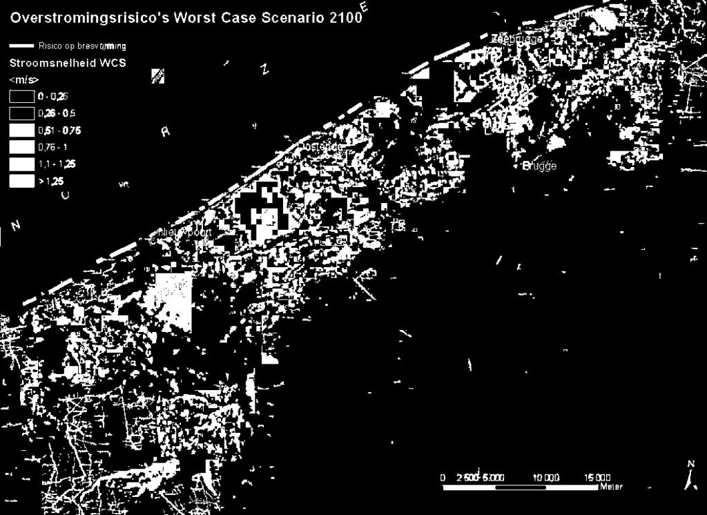 klimaatscenario tegen 2100 Achtergrond: topografische