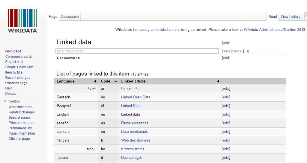 WikiData Fase 1