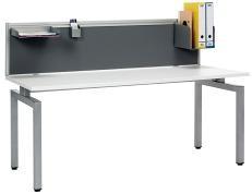 niveau accessoires. Screen 3.2 desk up is koppelbaar met de vrijstaande wanden van Screen 3.2. Specificaties 25mm blank geanodiseerd aluminium Zijprofielen en topprofiel, paneeldikte 18mm.