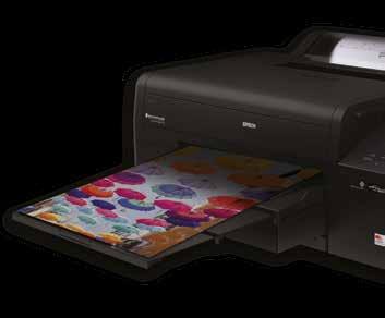 Steeds weer nauwkeurige kleuren De SC-P5000 wordt geleverd met Epson's UltraChrome HDX-inkt waardoor de printer kleuren reproduceert die trouw aan het origineel zijn.