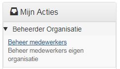 De medewerker die als eerste aangemaakt wordt in het gebruikersbeheer, is de medewerker die de beheerrechten voor GIR van de SE toegewezen krijgt.