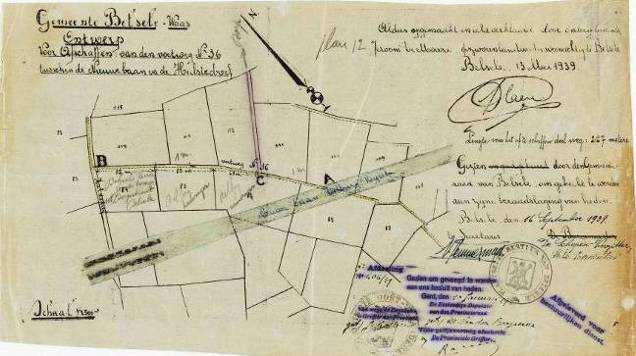 Uit deze technische fiches halen wij de basisgegevens. In de Atlas der Buurtwegen van Belsele van 2 april 1845 wordt voetweg nr.