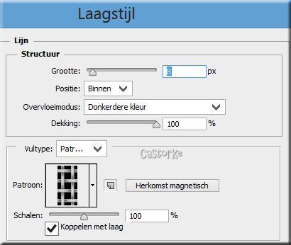 CTRL + A (alles selecteren) Selecteren/ bewerken / omranden 15 CTRL + SHIFT + N (nieuwe laag) Vul met kleur #565328 5.