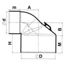 Inbouwmaten Ventilatiesystemen, DYKA AIR Ovaal instortkanaal en ovale hulpstukken 1 2 4 6 8 10 12 1 14 1 16 1 18 1 20 21 22 2 24 2 26 2 28 2 0 1