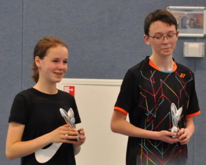 In de winnaarspoule werd de 1 e prijs behaald door Ada van de Lustgraaf met Danny Schreuder van Badminton Duo Vereniging uit