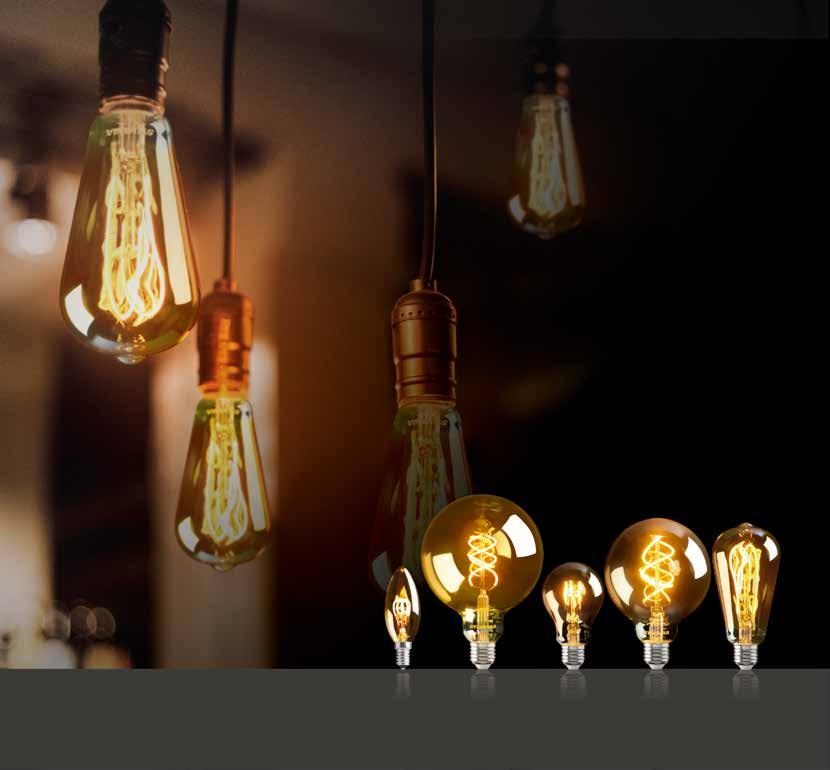 ToLEDo Vintage Licht is prachtig Decoratieve ledlampen met een zelfde warm lichteffect als vintage gloeilampen.