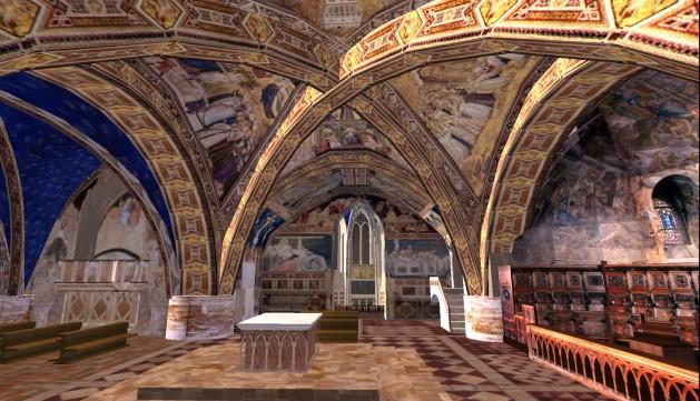 De pauselijke aanspraken werden in 1246 uitgebeeld in een serie fresco s in de Silvesterkapel van de Santi Quatro Corononati in Rome, nl. de gezagsoverdracht door Constantijn aan paus Silvester.