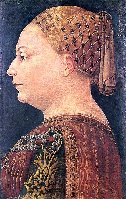 In 1450 werd de macht overgenomen door de Sforza's. De inval van Frankrijk en de val van Luduvico Sforza maakte een abrupt einde aan deze bloeitijd.