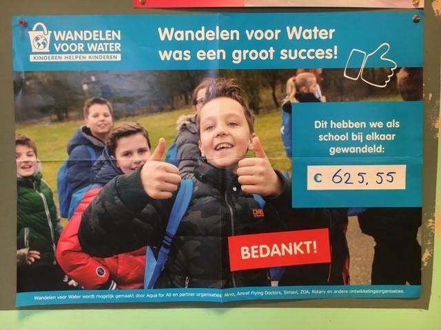 Er is maar liefst 625,55 ingezameld voor schoon drinkwater en betere hygiëne in ontwikkelingslanden.