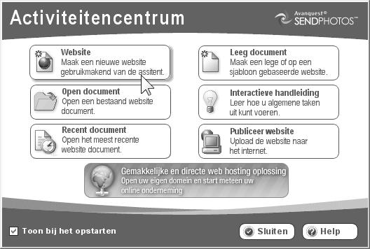 294 Een website maken voor uw eigen bedrijf Let! Als u zelf nog geen afbeeldingen heeft om in te voegen, kunt u oefenen met afbeeldingen die beschikbaar zijn in Web Easy. Let! Voor het werken met Web Easy is het nodig dat bestann die gebruikt worn voor een website, zoals afbeeldingen, in zelf map blijven staan.