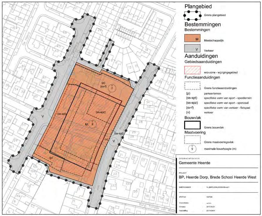 1.3 De bij het plan behorende stukken Het bestemmingsplan bestaat uit de volgende stukken: verbeelding (tek.nr. NL.IMRO.0246.406HRDH01BSHWHERZ1-VA01) en een renvooi; regels.