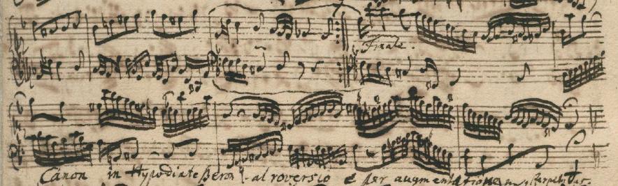 Vraag 6: waarom heeft Bach dan nog meer gecomponeerd over hetzelfde thema? Na XIV vinden we een grote accolade rechts van de notenbalken, maar XV lijkt toch een vervolg te zijn.