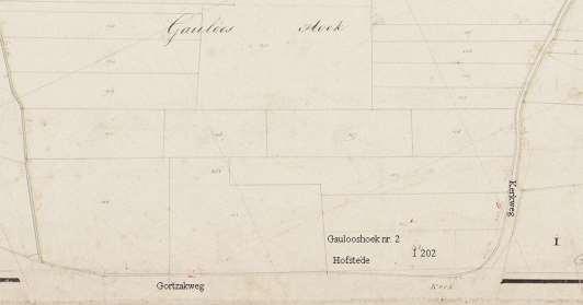 veldboek van Tholen uit 1728 vastgesteld dat de hofstede, in Gaulooshoek nr.