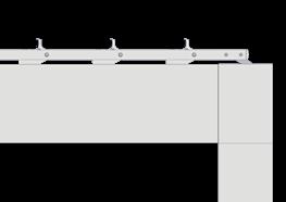 2800 mm Doorloophoogte + 60,5 mm Doorloophoogte + 60,5 mm + 54,5 mm 2 Maaiveld Vaste dieptematen 0 lamellen: 729 mm lamellen: 879 mm 2 lamellen: 2029 mm