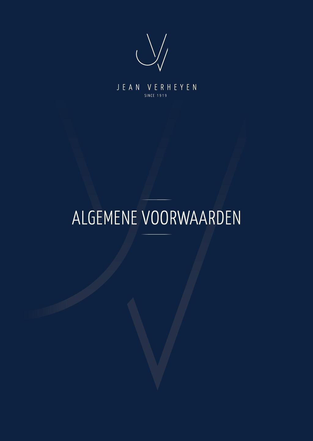 JEAN VERHEYEN NV - Verzekeringsagent FSMA inschrijving nr. 012555A Ondernemingsnr.