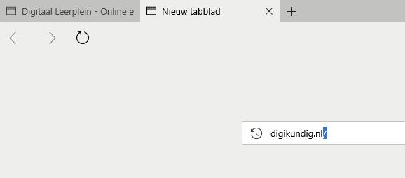 Tabbladen Webpagina s worden getoond in Edge in tabbladen. Aan de linker bovenzijde van je scherm zie je het tabblad met de geopende webpagina.