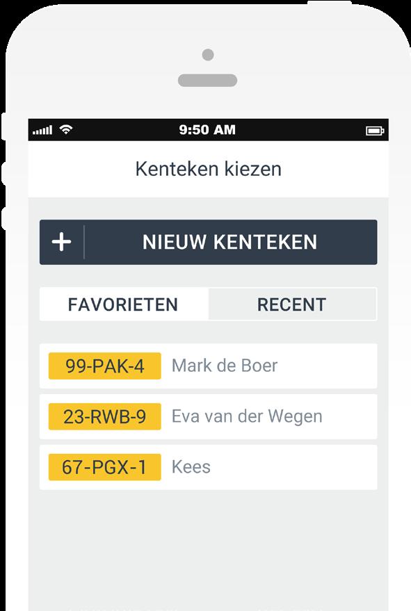 U ontvangt dan een e-mail waarmee u een nieuw wachtwoord instelt. Om de app als favoriet aan uw smartphone toe te voegen, volgt u de aanwijzingen op pagina 6 op.