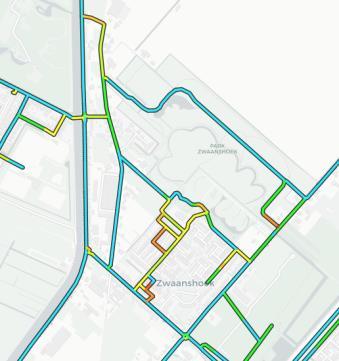 Haarlem en Zuid Kennemerland maken gebruik van deze brug voor zowel de oost west als de noord zuid