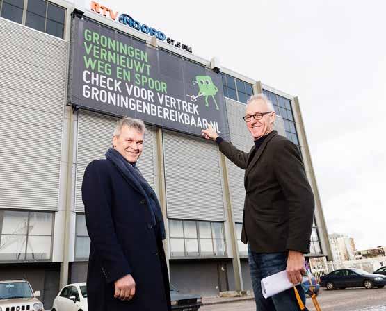 Spandoek geplaatst aan MartiniPlaza. 18 19 Samenwerking publiekstrekkers Met een aantal grote sportclubs in de stad, zoals FC Groningen en Donar, wordt er samengewerkt.