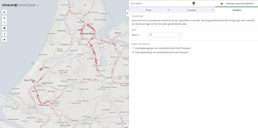 Live-demo Control Tower / analyse